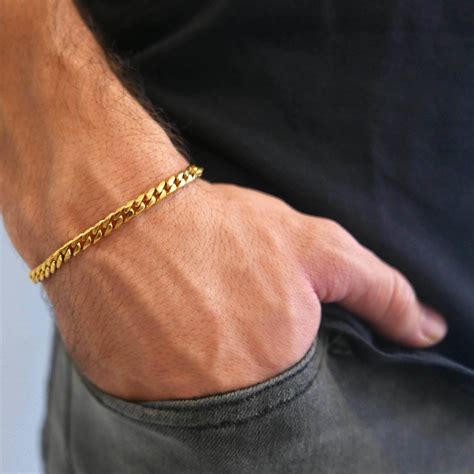 Men's Bracelets: fabric and gold 